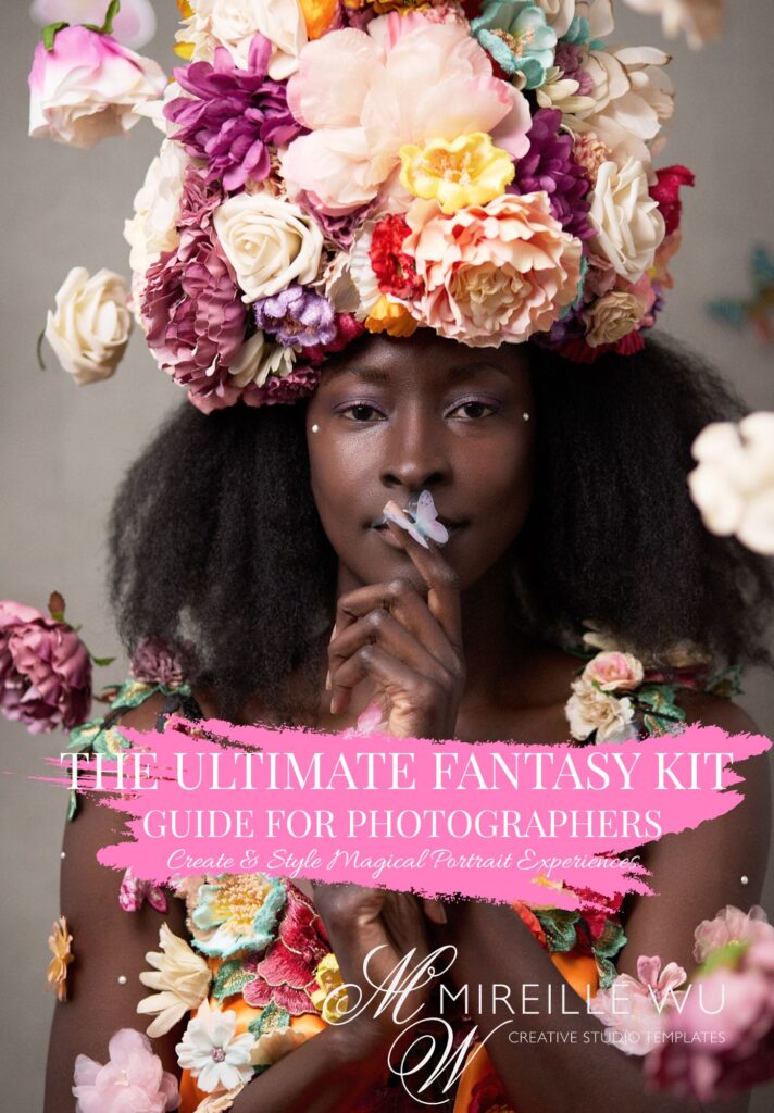 Cover image of The Fairytale Kit – a creative guide for photographers to help clients explore fairytale-inspired portrait sessions.