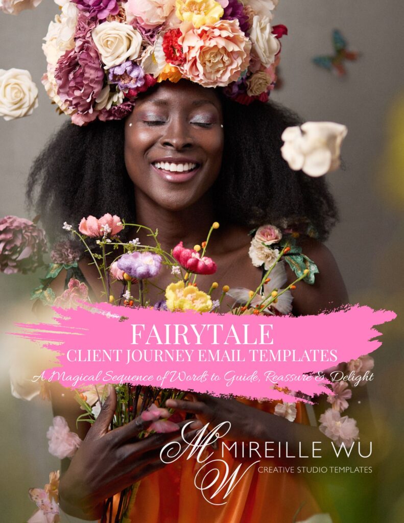 Cover image of Email Templates for Fairytale Sessions – professional email scripts for photographers to manage client communication.