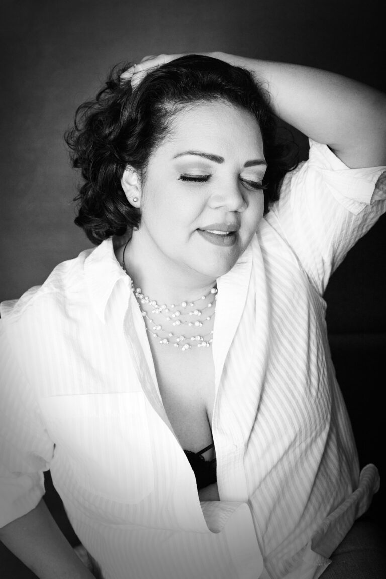 Elegant boudoir portrait woman | Portrait boudoir élégant femme